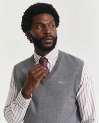 Pull sans manches en coton classique