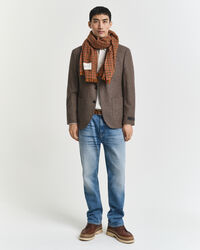 Slim Fit blazer met pied-de-poule ruitje