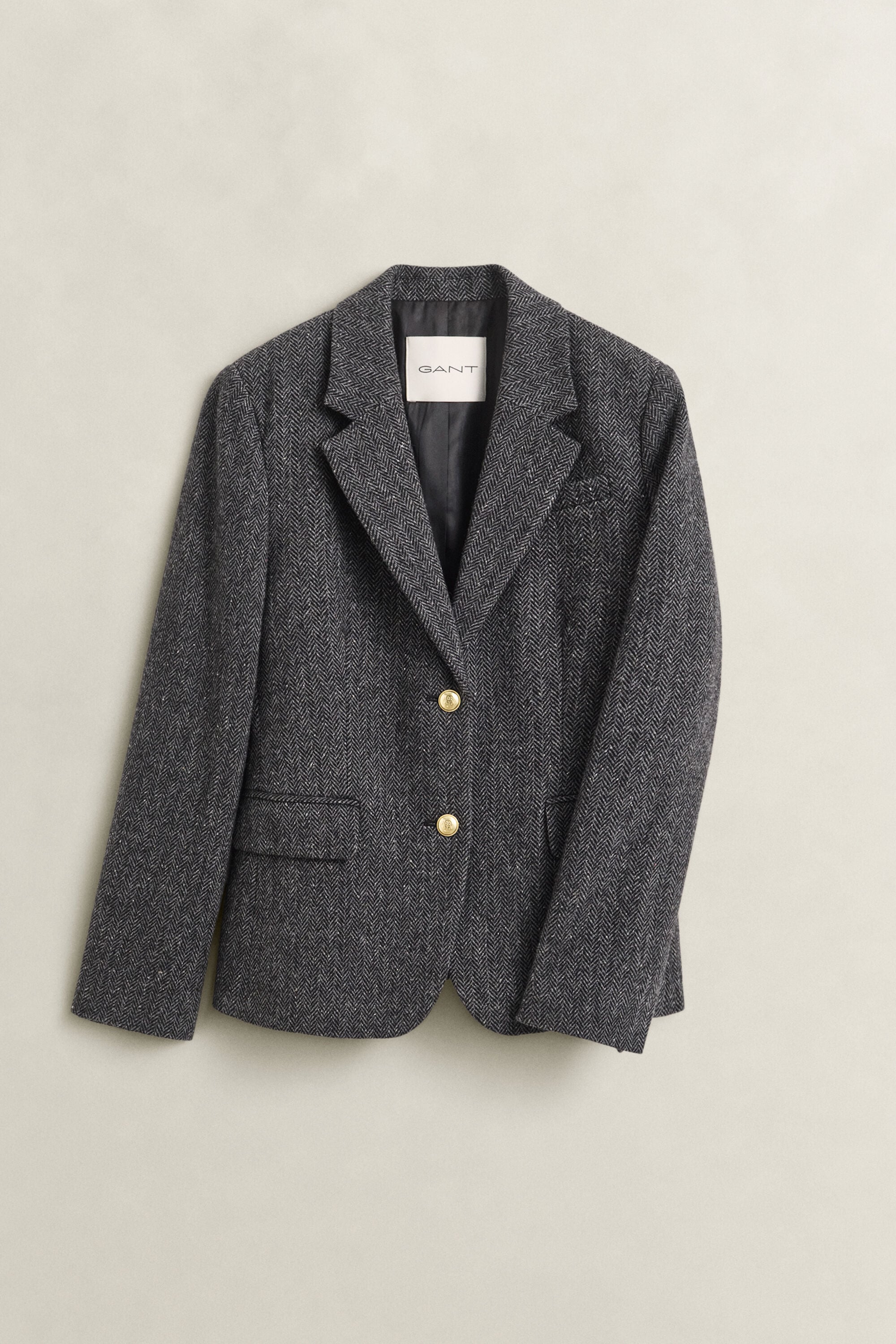 Blazer met visgraatmotief