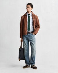 Chemise coupe regular en popeline classique