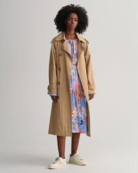 Jurk met bloemenprint en V-hals