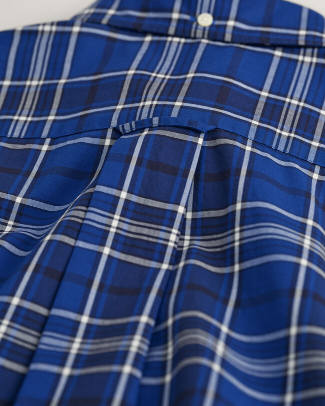 Regular Fit poplin overhemd met ruitjes