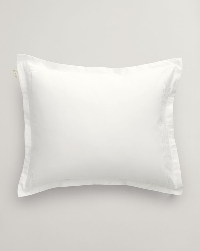 Satijnen kussensloop met stiksels