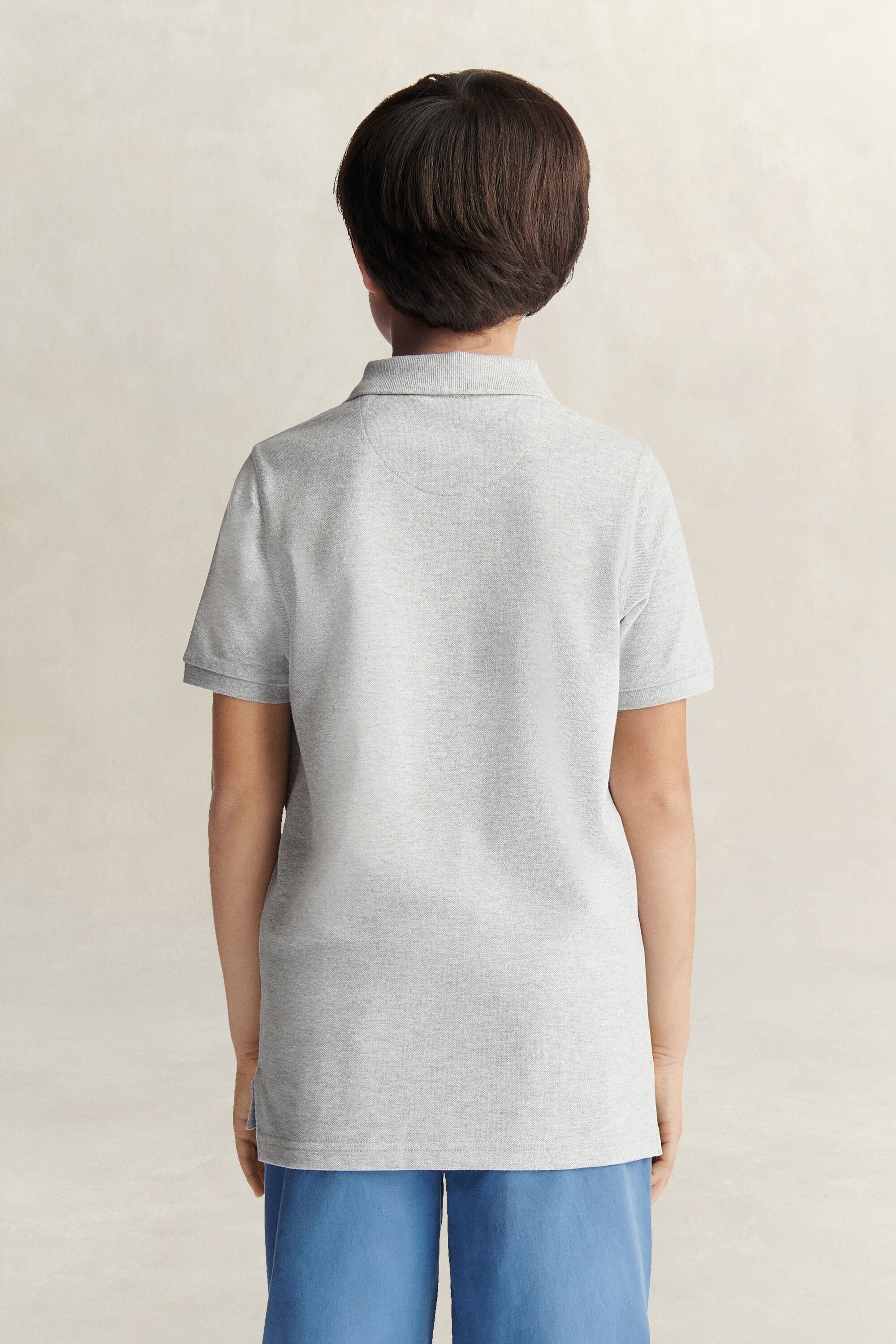 Poloshirt met schild voor tieners