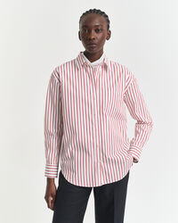 Relaxed Fit Classic hemd van poplin met strepen