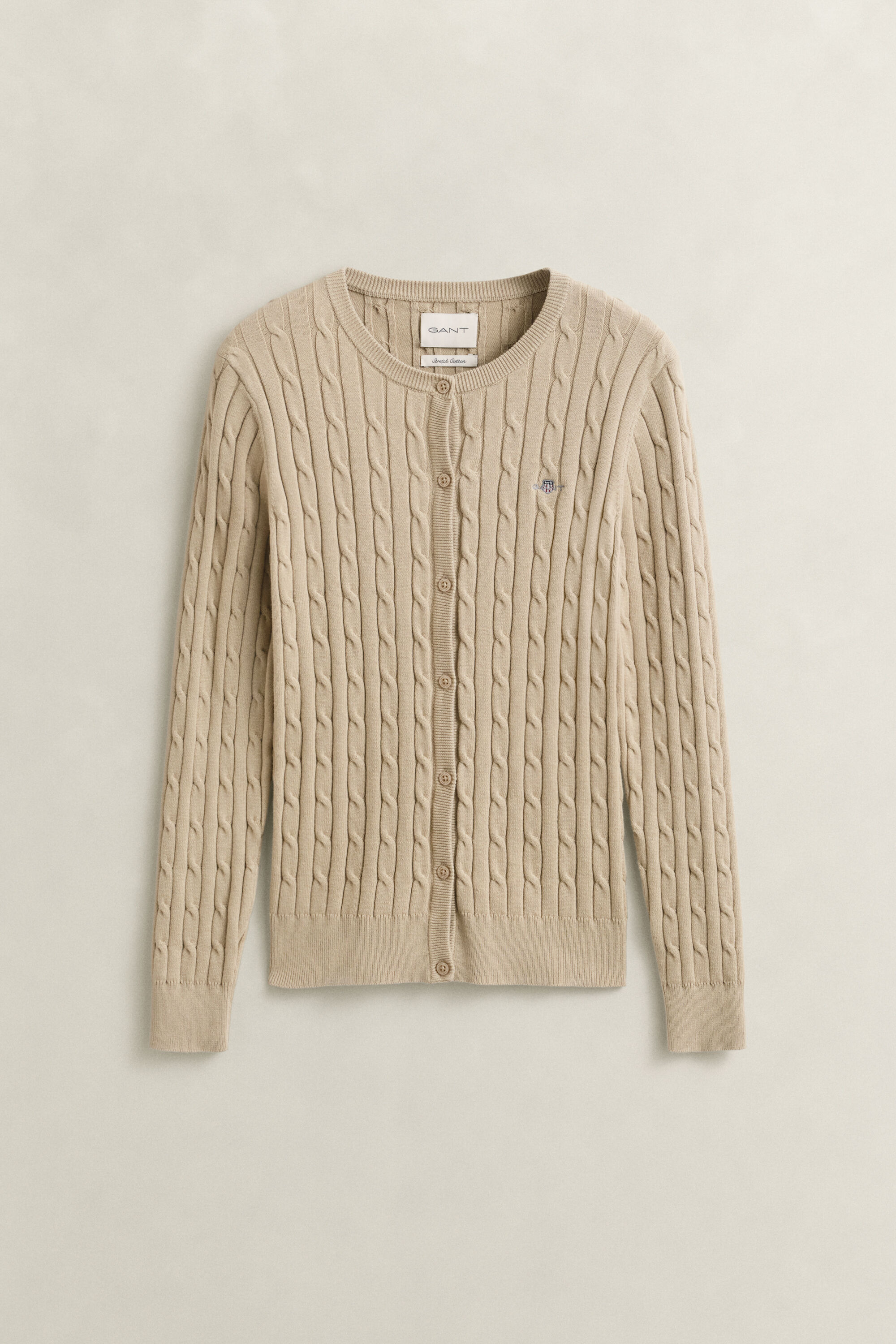 Cardigan en maille torsadée