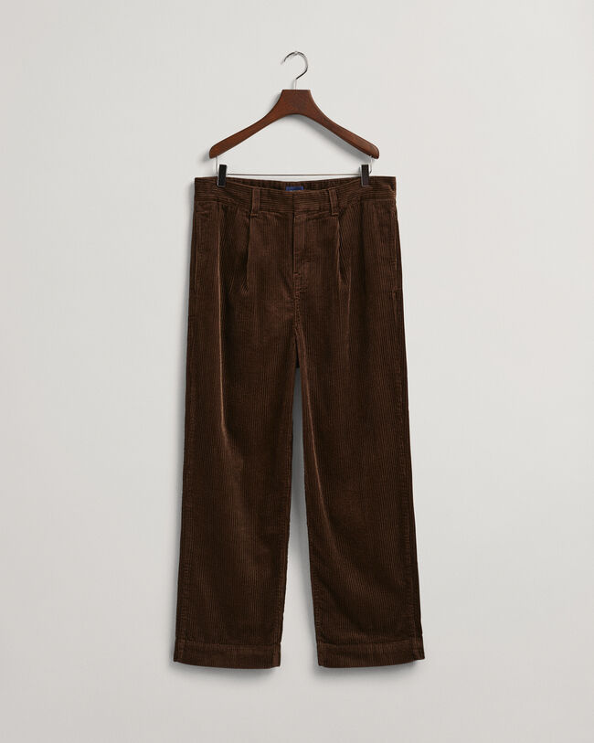 Corduroy broek met wijd volume