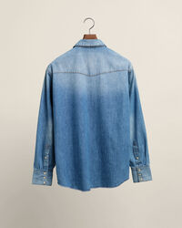 Chemise relaxed fit en denim Western Wrangler x GANT