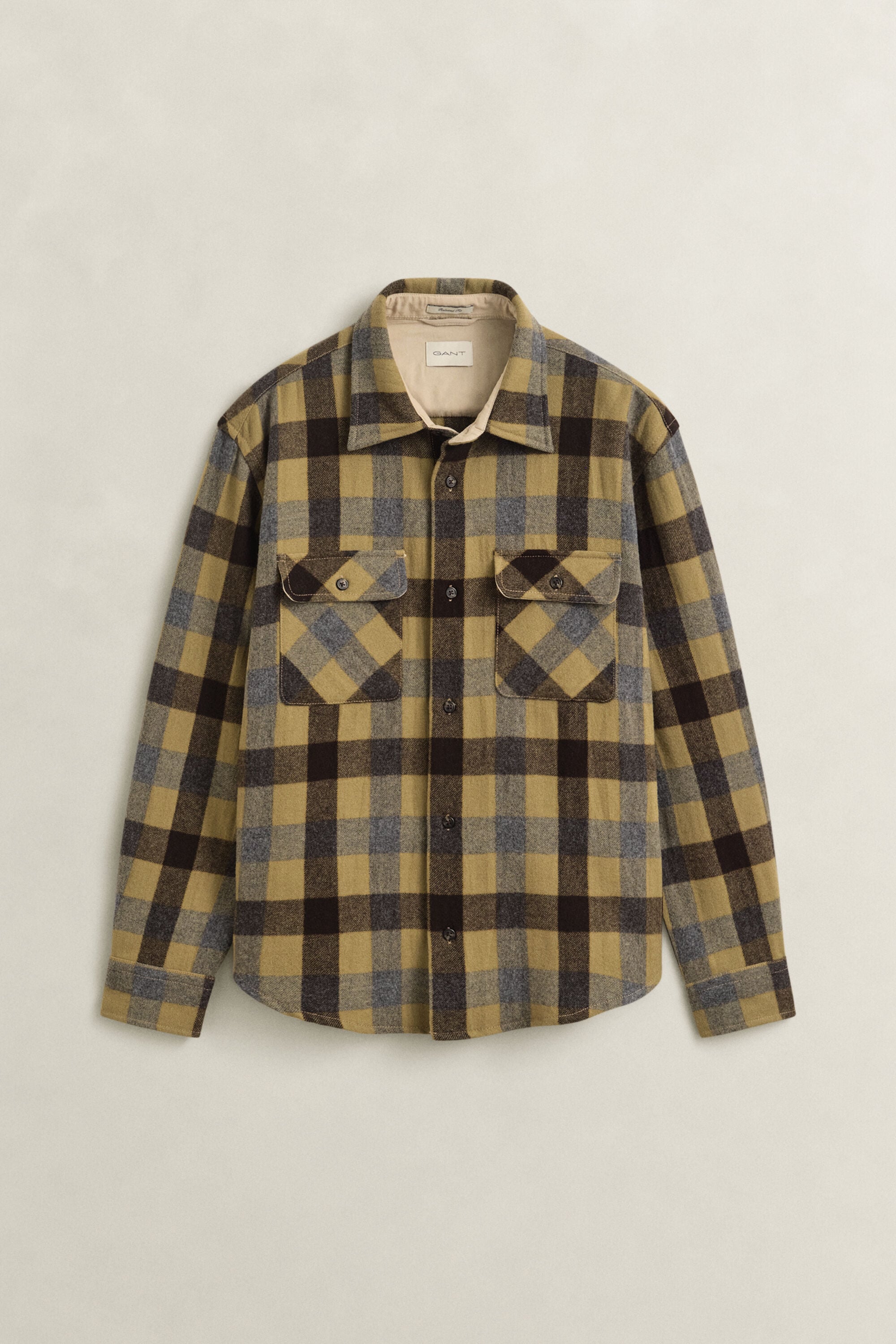 Chemise en laine à carreaux