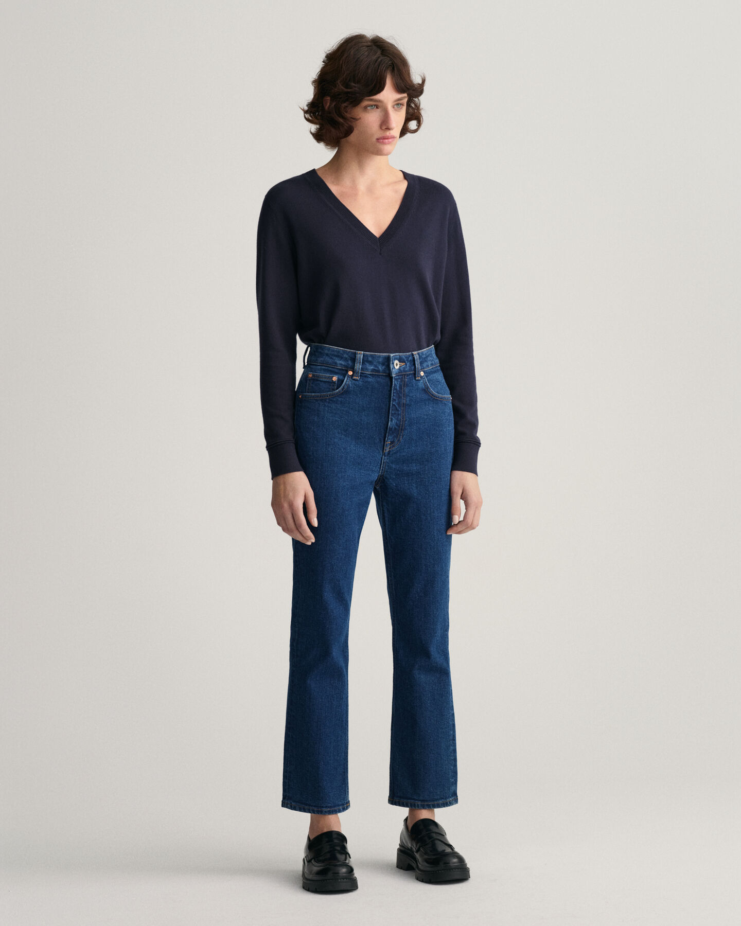 Cropped flare jeans