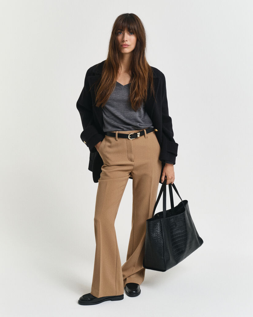 Trui met V-hals van extra zachte merinoswol