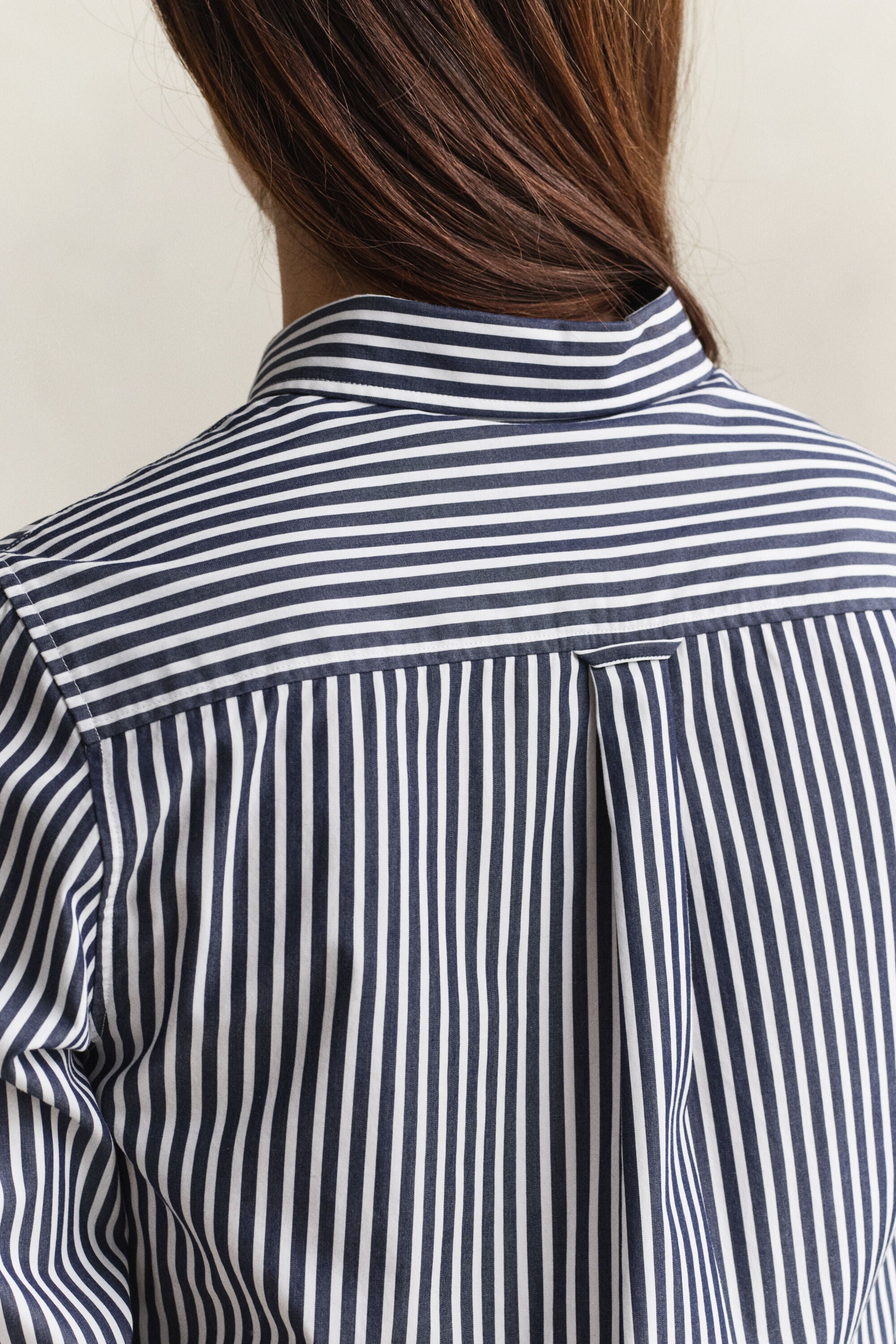 Classic Regular gestreept poplin hemd