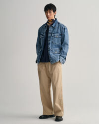 Relaxed Fit Utility overhemd met korte mouwen