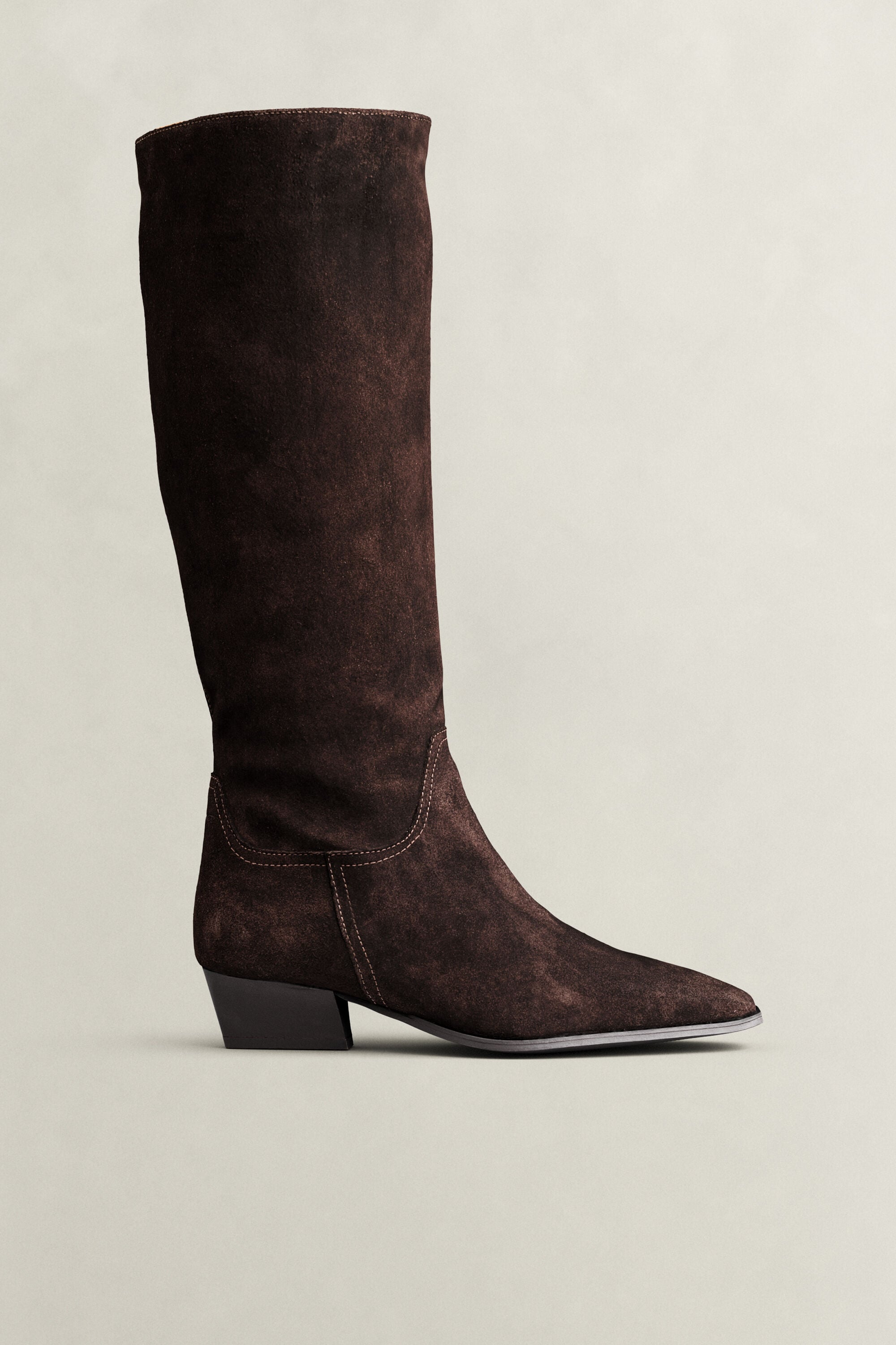 Bottines hautes en daim Bassotte