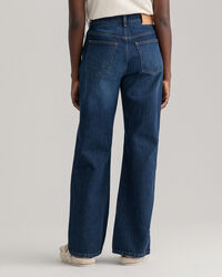 Relaxed Fit jeans met rechte pijpen en hoge taille