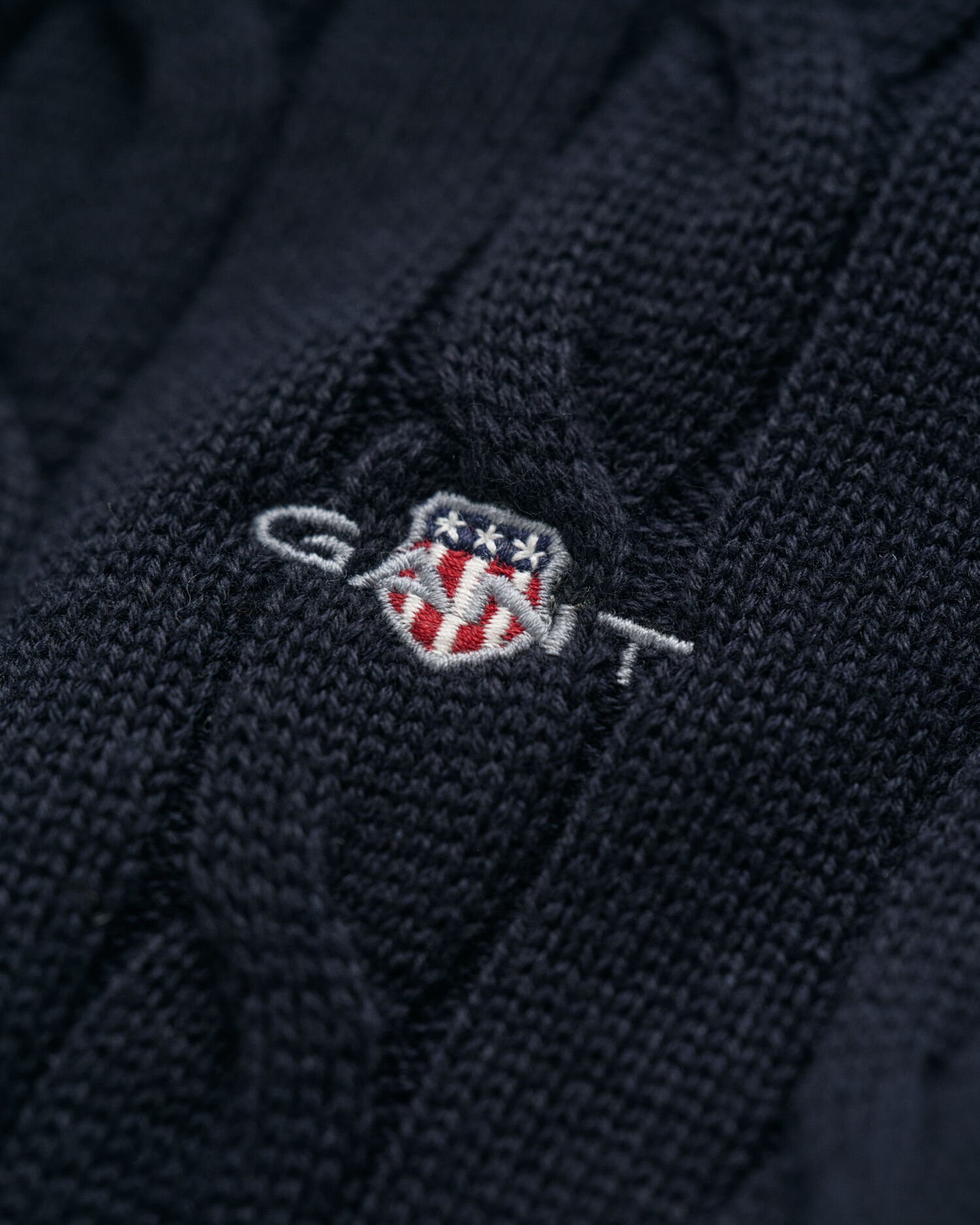 Pull à demi-zip en maille de coton torsadée Ado