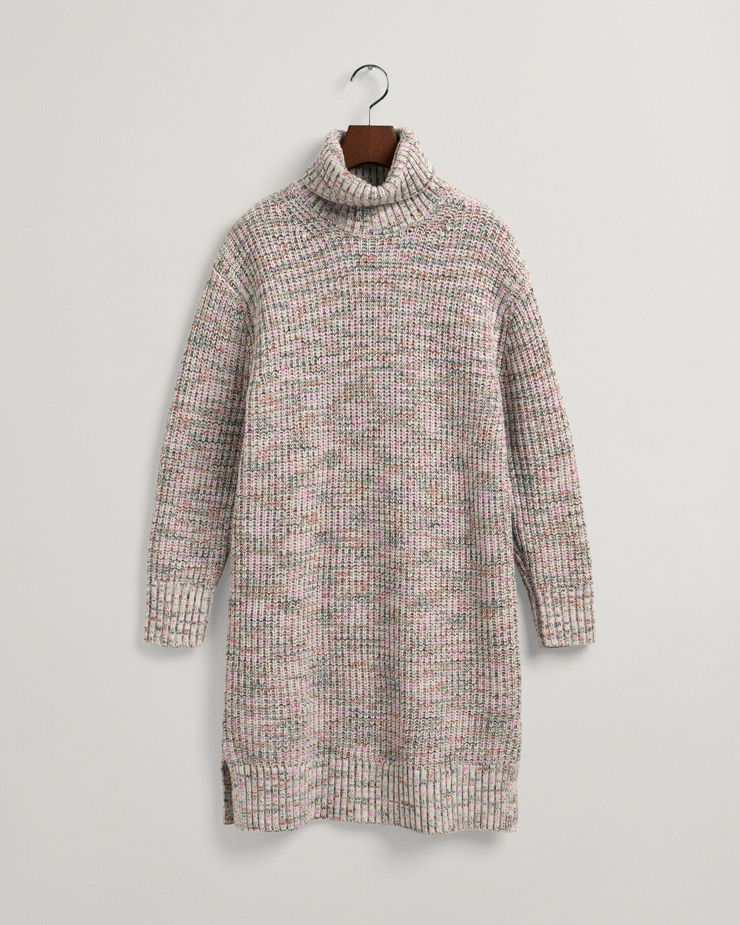 Robe col roul&eacute; multicolore