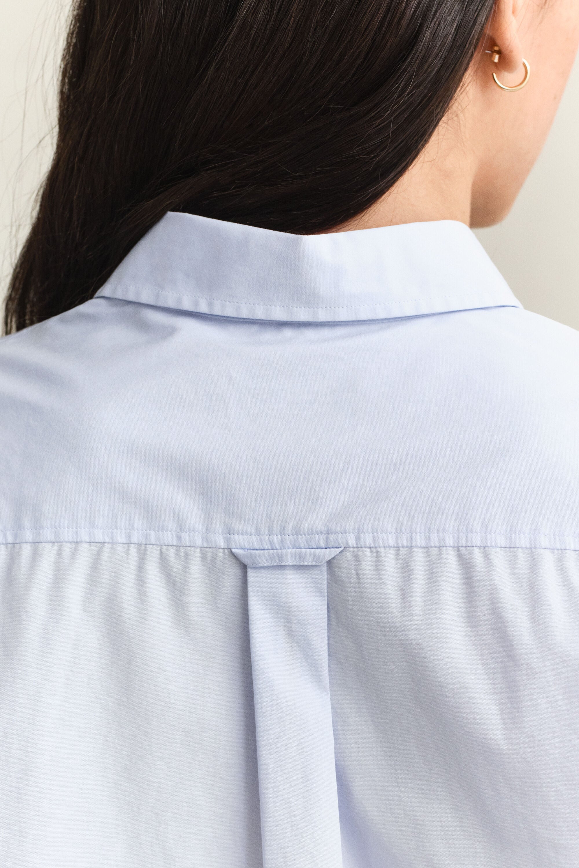 Chemise coupe regular en popeline classique