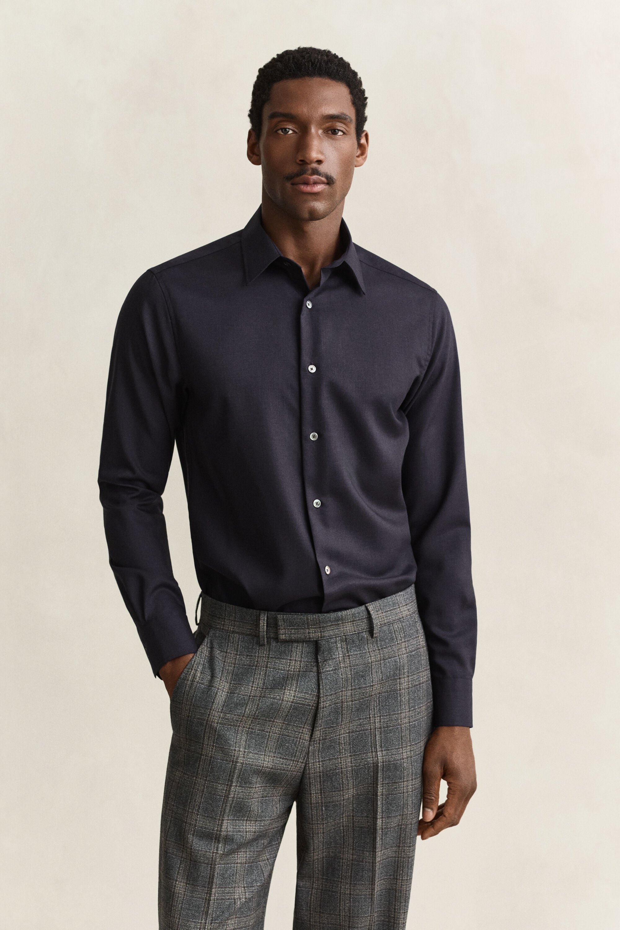 Chemise en laine mérinos