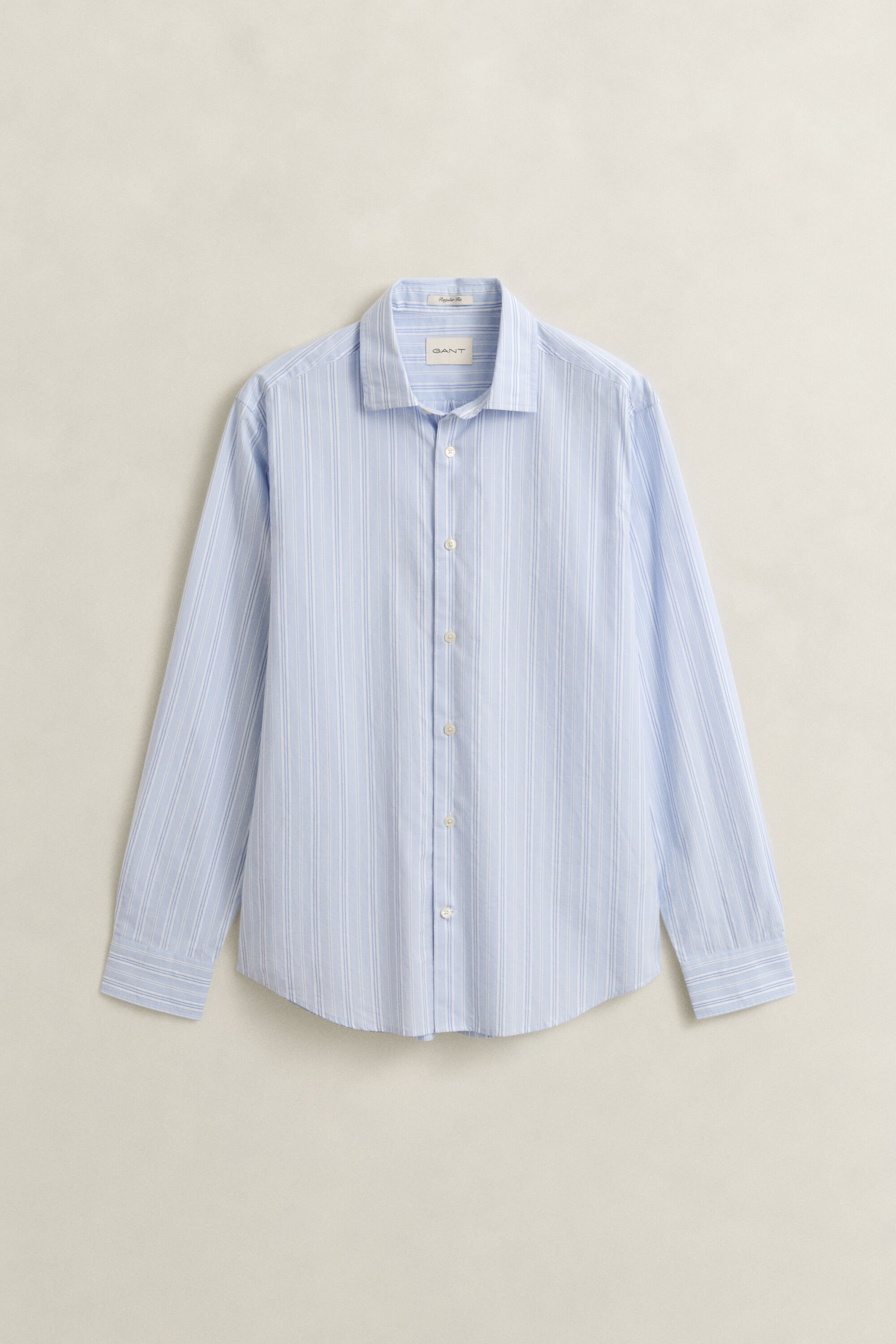 Chemise coupe regular à rayures dobby