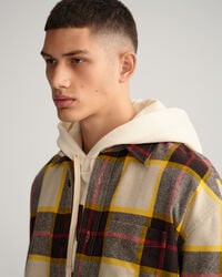 Surchemise en laine à motif écossais