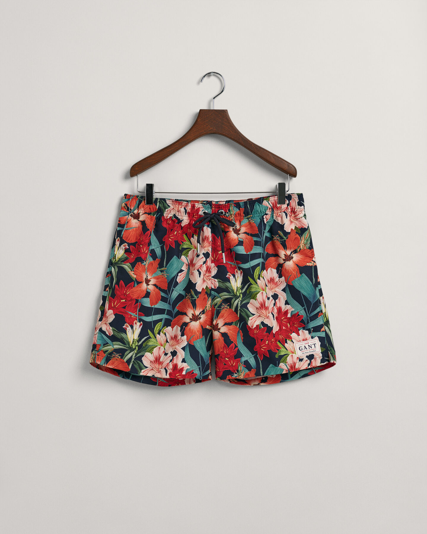 Classic Fit zwemshort met bloemenprint
