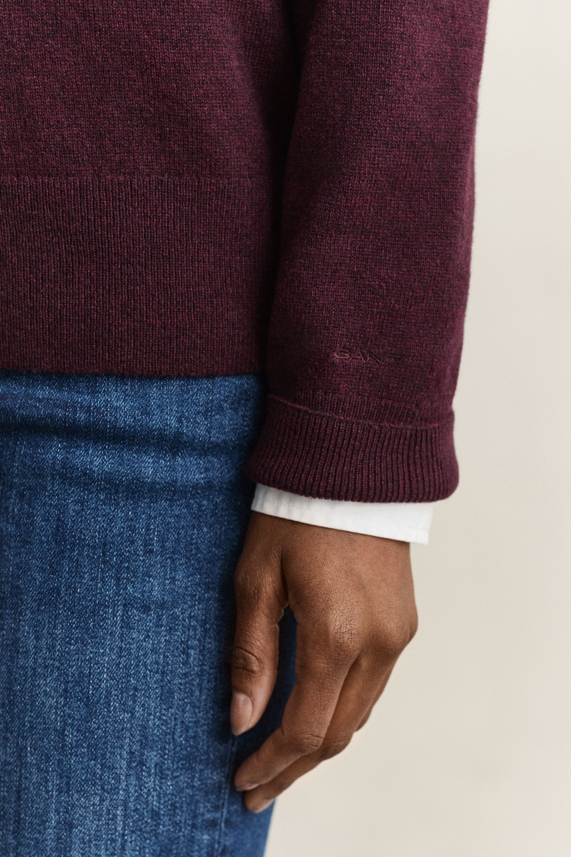 Pull col rond en laine d'agneau ultrafine