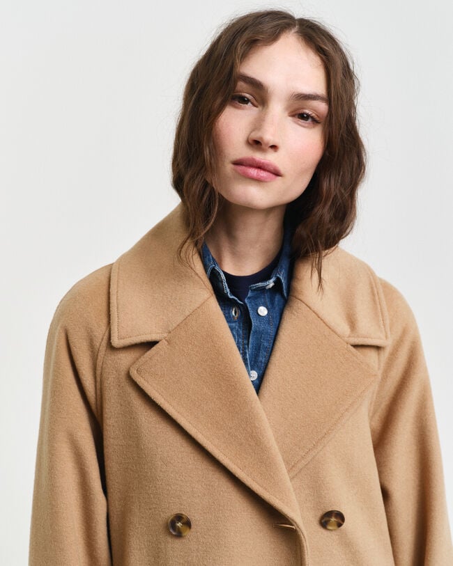 Trench-coat en laine