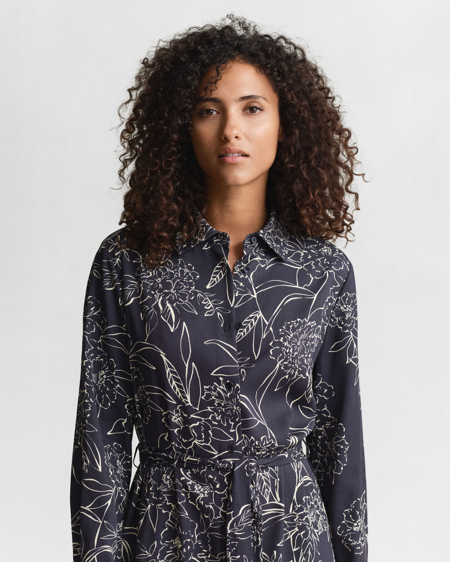 Hemdjurk met bloemenprint