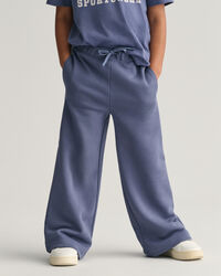 Girls jersey broek met wijde pijpen