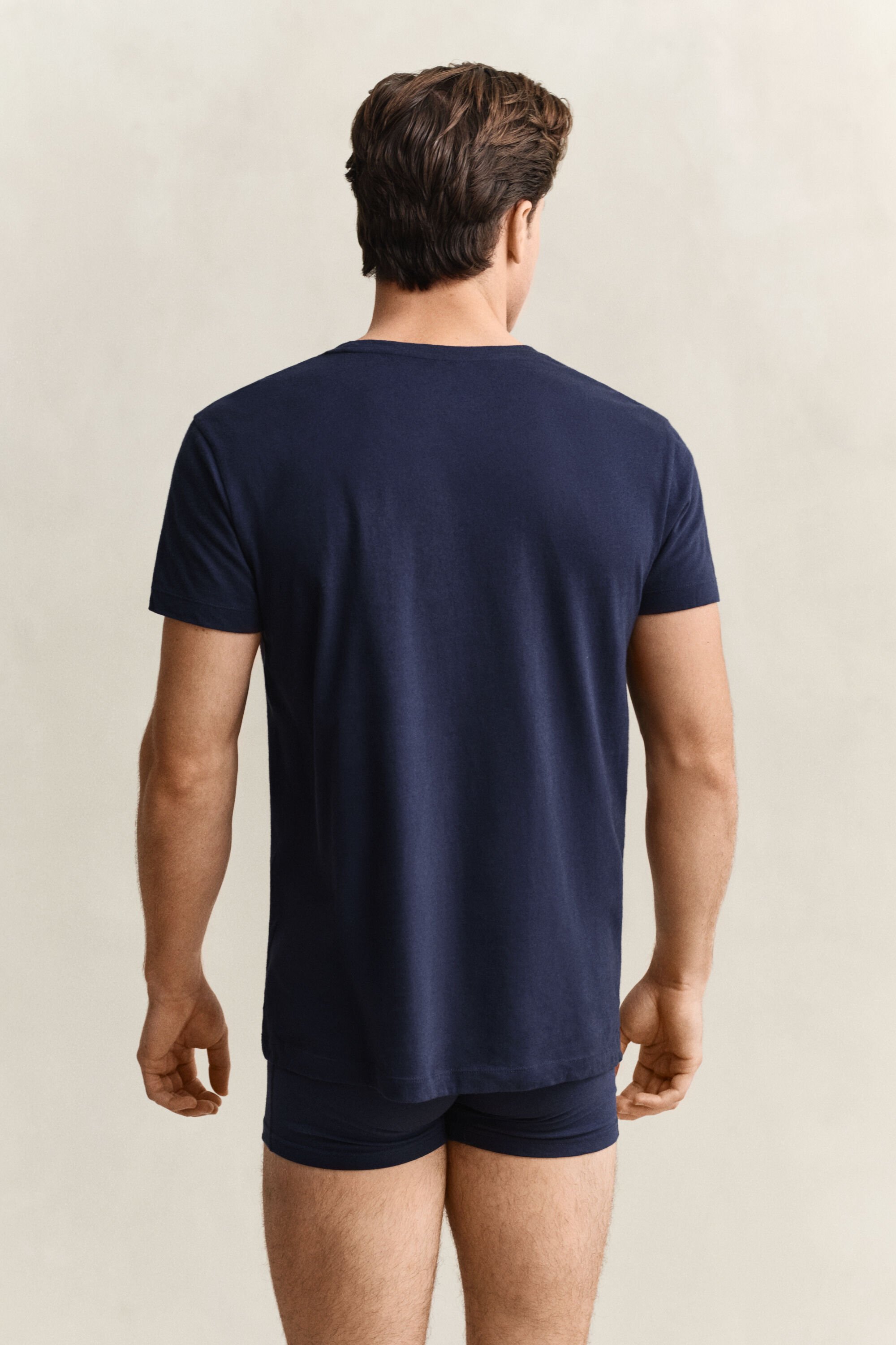 Set van twee T-shirts met ronde hals