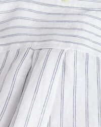 Chemise regular fit en lin &agrave; rayures