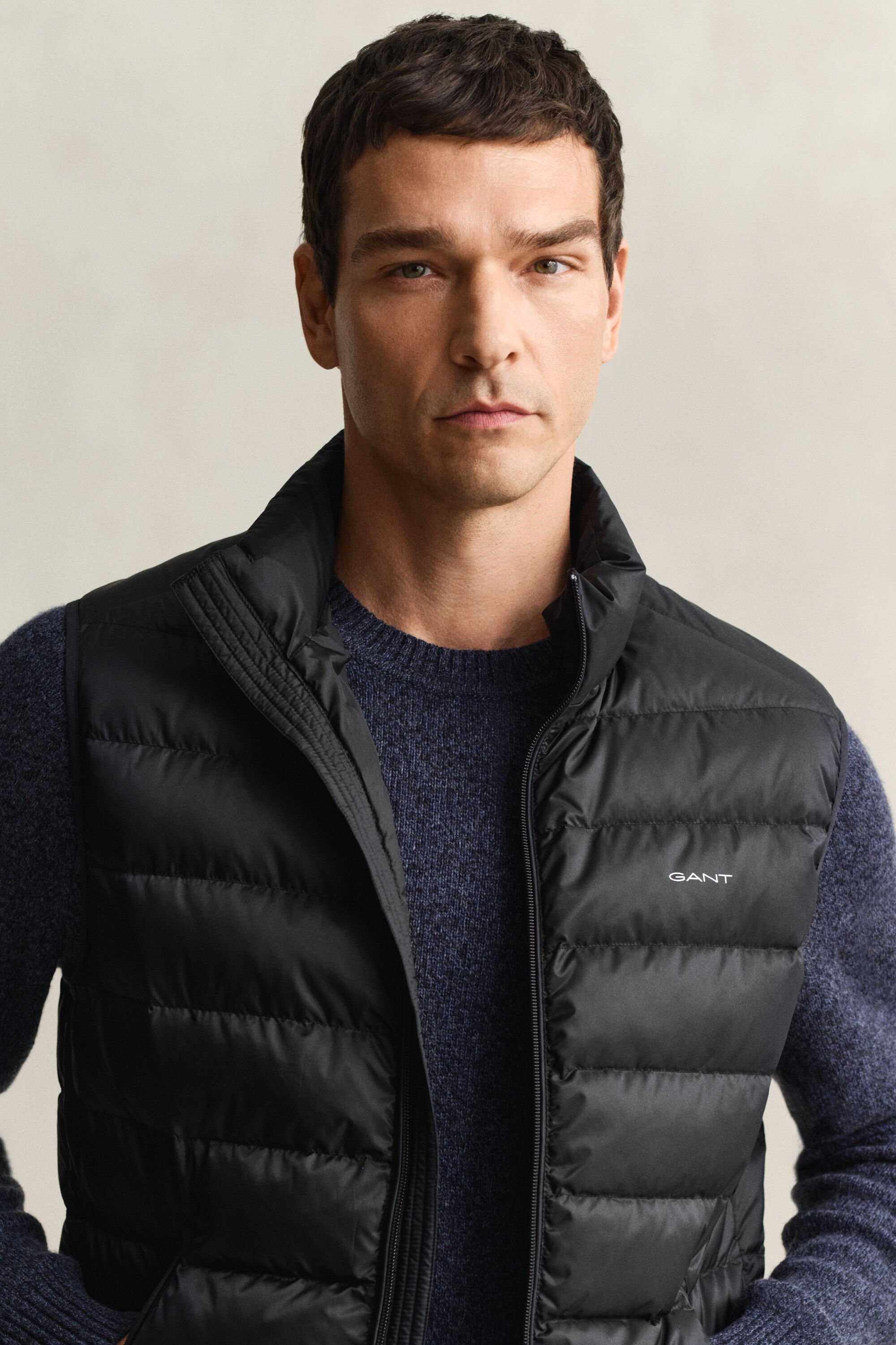 Doudoune sans manches légère en duvet