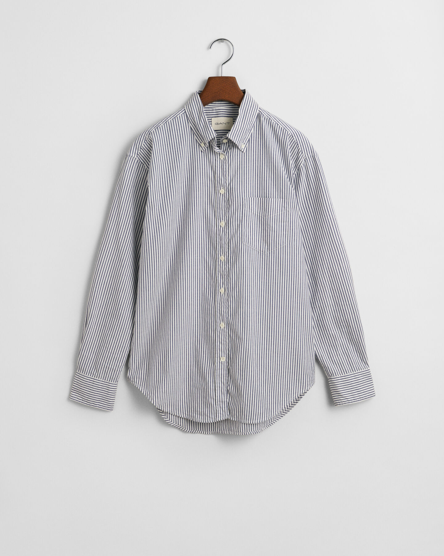 Relaxed Fit Luxury Oxford-hemd met strepen