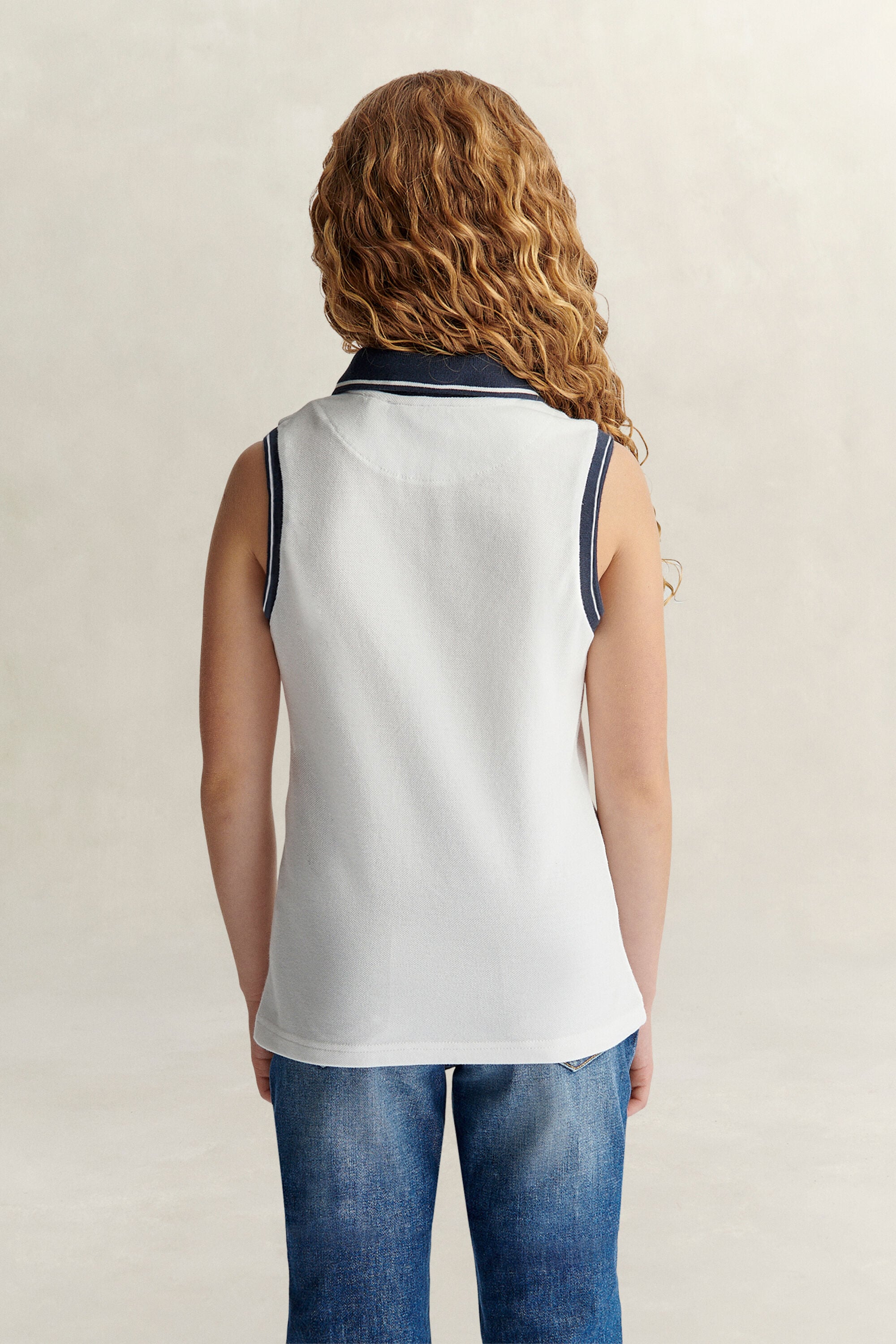 Teen Girls mouwloos poloshirt