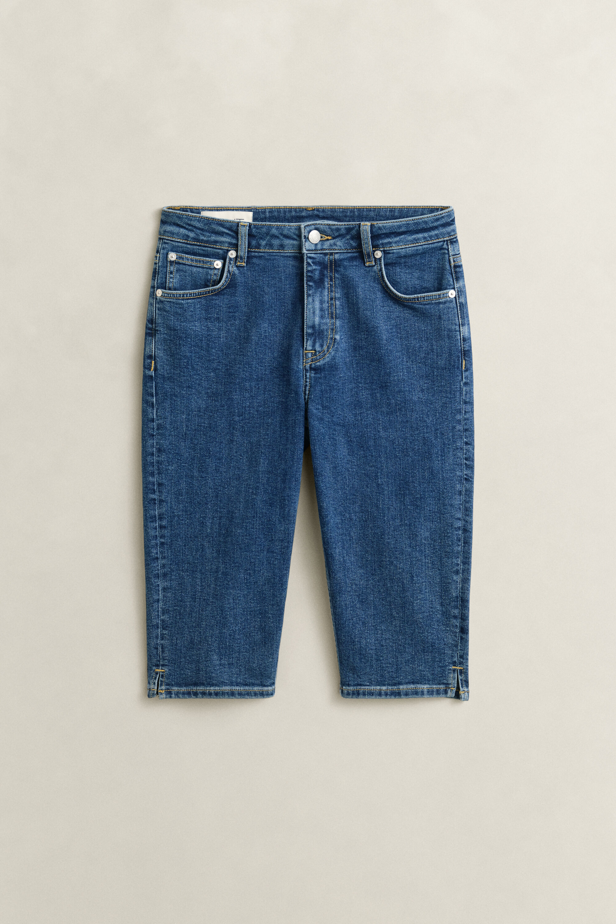 Denim capribroek
