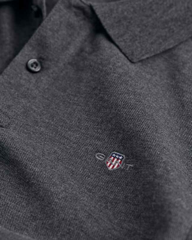 Regular Fit Shield piqué poloshirt