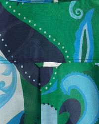 Regular Fit Paisley blouse van katoenzijde