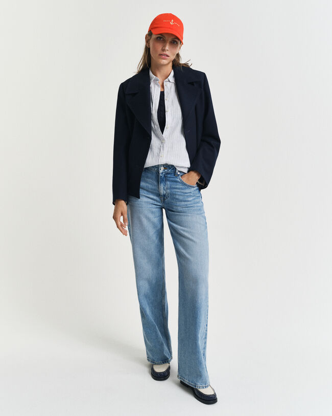 Regular Fit gestreept linnen hemd