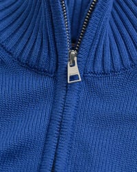 Pull en coton décontracté à demi-zip