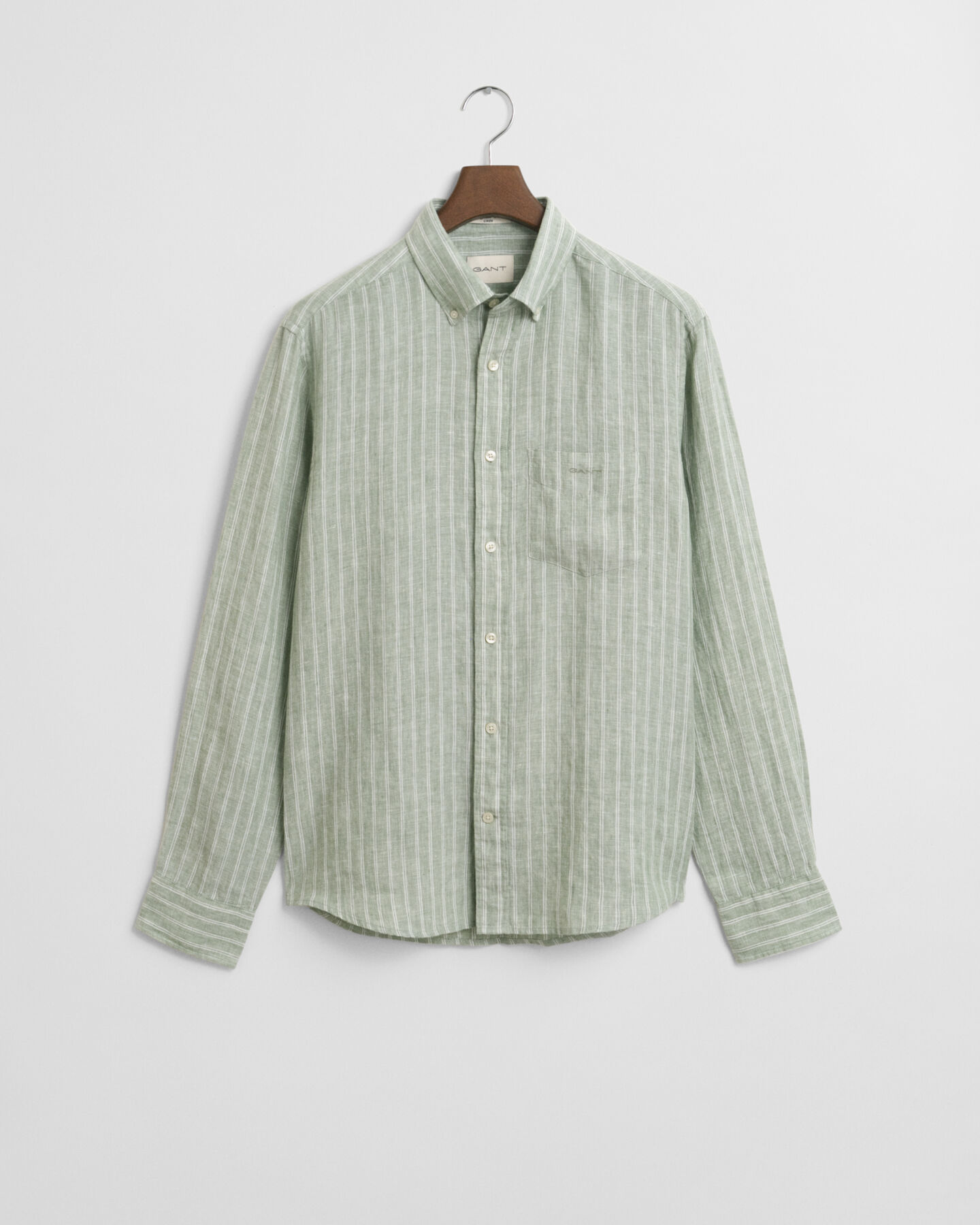 Regular Fit gestreept linnen hemd