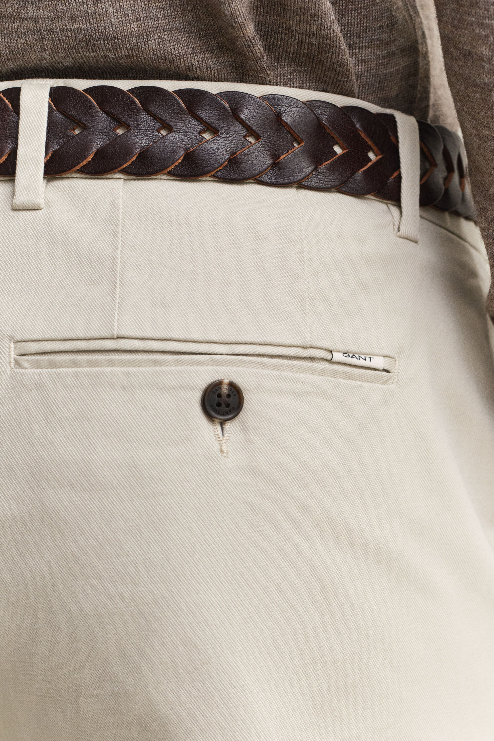 Pantalon chino élégant coupe regular