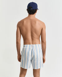 Short de bain à rayures en colour-block