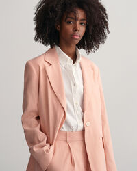 Veste blazer en lin stretch regular fit