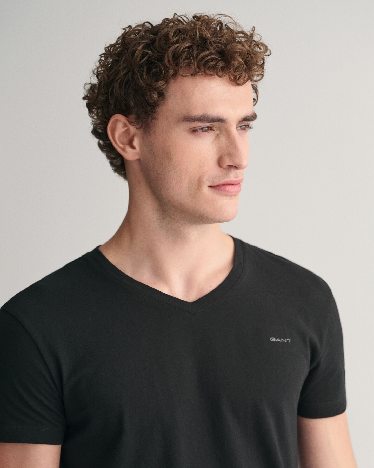 Set van twee T-shirts met V-hals