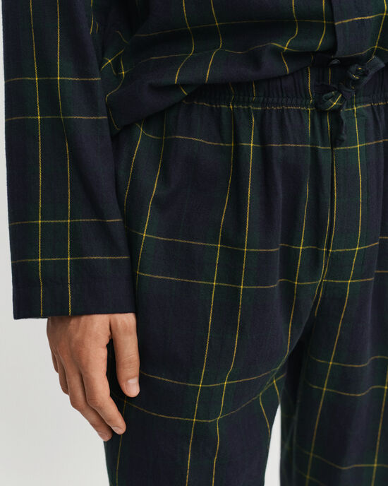 Coffret cadeau pyjama en flanelle à carreaux