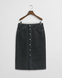 Denim minirok met knopen