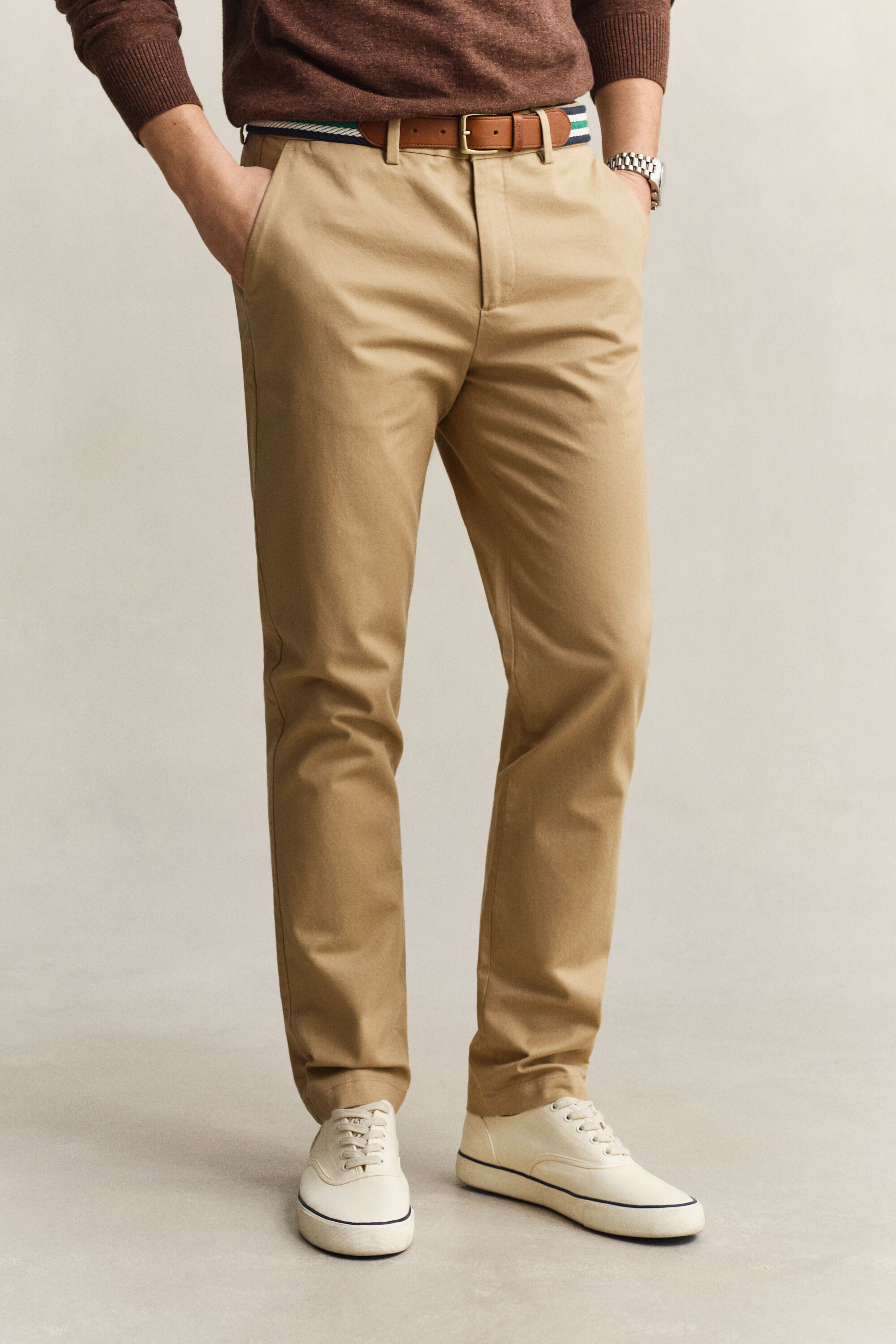 Pantalon chino élégant coupe slim