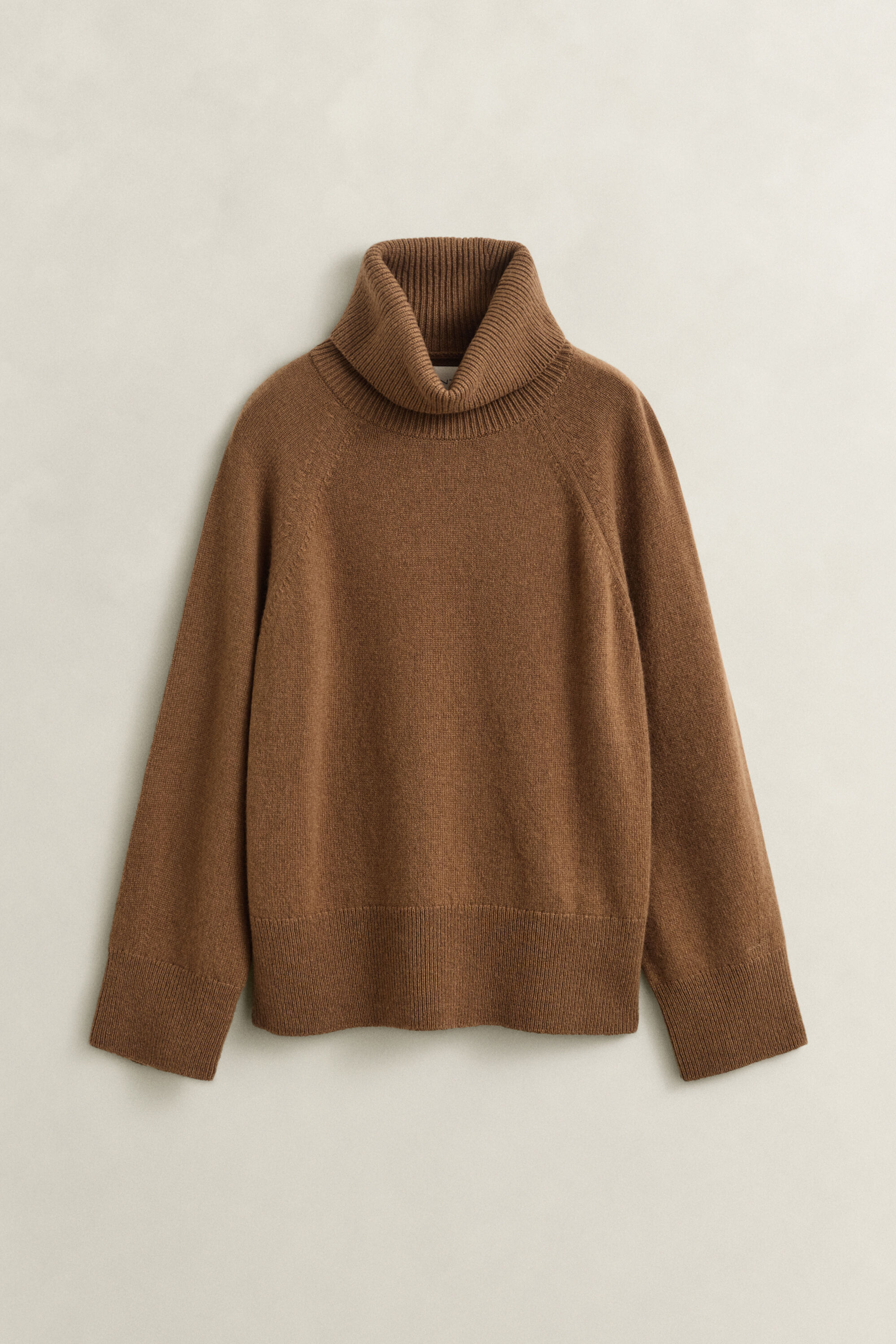 Pull col roulé en laine et cachemire