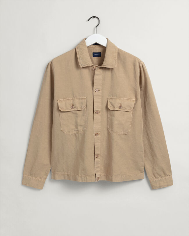 Surchemise teinte en pi&egrave;ce